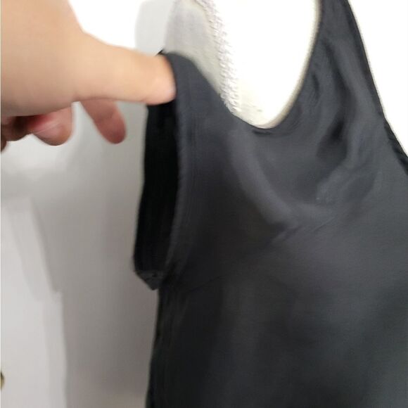 Ambiance apparel black cold shoulder blouse - Picture 5 of 7